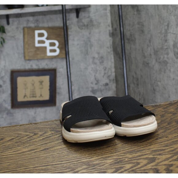 Easy Spirit Womens Amari Sporty Flat Slide Sandals Black 8M - Picture 3 of 10